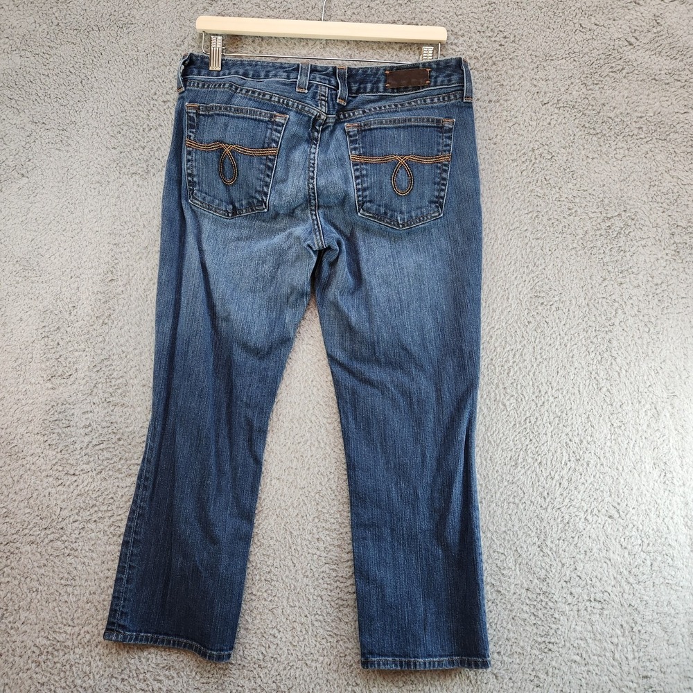 Lucky Brand Jeans Women's 12 Blue Denim Cotton Stretch Straight‎ Leg Made in USA - Picture 7 of 12
